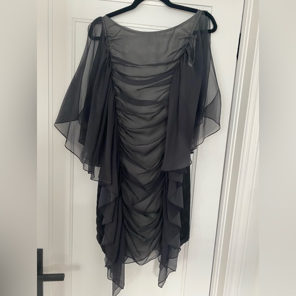 Haute Hippie 2 tone chiffon mini - Picture 2 of 2